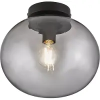 Nordlux Plafondlamp Alton, dimbaar, alu / grijs / zink, Woon-/ Eetkamer, Glas, plafondlamp