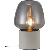Nordlux Tafellamp beton grijs 'Christina' E27 fitting glas 30 cm
