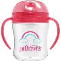 Dr. Brown's drinkbeker zachte tuit 180 ml roze