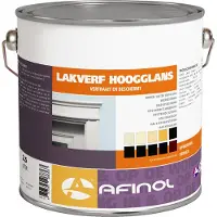 Afinol Hoogglans Lakverf Standaard Wit 2,5 liter