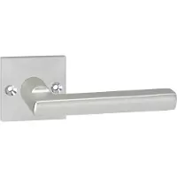 Impresso Deurkruk Leeds Aluminium op vierkant rozet