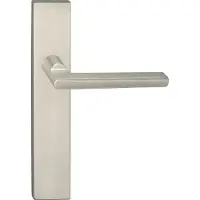 Impresso Deurkruk - Kirby - Voor binnen - Vierkant deurschild - RVS - 2 stuks