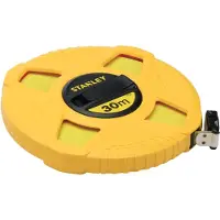 Stanley Landmeter Fiberglas 10m - 12,7mm gesloten kast