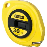 Stanley handgereedschap Landmeter Staal gesloten kast | 30m - 9,5mm - 0-34-108