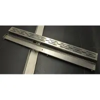 Wiesbaden Tegelrooster voor douchegoot 90 x 7 cm RVS