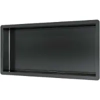 Brauer Inbouwnis 600x300 mm gunmetal geborsteld PVD