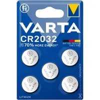 Varta Lithium Coin CR2032 BLI 5 stuks