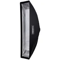 Caruba Quick Assembly Matte Zilver Strip Softbox 30x140cm