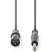 Nedis XLR (m) - 6,35mm Jack stereo (m) audiokabel - 1,5 meter