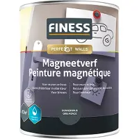Finess Magneetverf Acryl - Donkergrijs - 1L