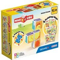 Geomag MagiCube Dierenvrienden - Magnetische Bouwblokken - 4-delig - Vanaf 2 jaar