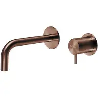Qisani Inbouwkraan Flow Laag Geborsteld Copper