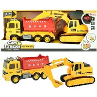 Toi-Toys Kiepwagen en Graafmachine - Licht en Geluid