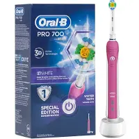 Oral-B PRO 700 Pink Edition 3D-White