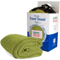 Care plus Microvezel Reishanddoek, Pestogroen - 60 x 120 cm
