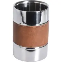 Excellent houseware Champagne & wijnfles koeler/ijsemmer - zilver - RVS - 12 x 18 cm - De luxe model - IJsemmers