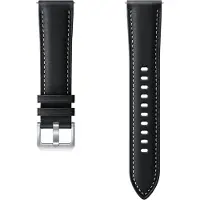 Samsung Leren Bandje Zwart/Wit 20mm