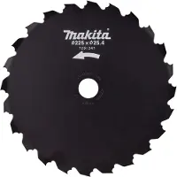 Makita beitelzaagblad 225 x 25,4 mm 24 tands staal ( 199872-9 ) voor accu bosmaaier UR 013 G