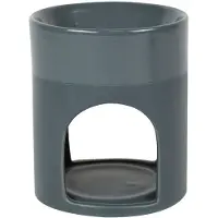 Scentchips kaarshouder Pearl 12 cm steen grijs