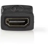 Nedis HDMI adapter | HDMI aansluiting | verguld | Recht | PVC | Antraciet | 1 stuk | Verpakking met venster