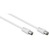 Nedis Coax kabel mannelijk - - 10 meter (Analoog, Wit)