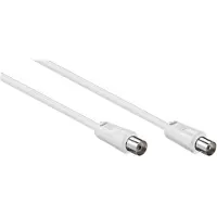 S-Impuls IEC (m) - IEC (v) coaxkabel / recht - wit - 10 meter