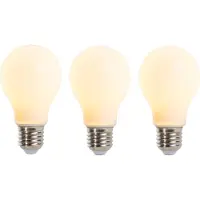 LUEDD Set van 3 E27 dimbare LED filament lamp mat 5W 380lm 2350K