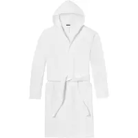 Schiesser Badjas lang ' Essentials ' offwhite