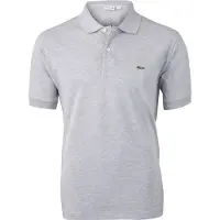 Lacoste polo grijs gemeleerd Classic Fit