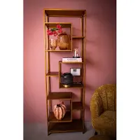 Ptmd collection PTMD Shavon Copper keramiek pot golf vorm rond hoog S (koper/rose)