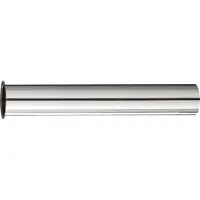 Wiesbaden Chrome sifon-verlengbuis 20 cm met kraag