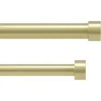 Umbra Verstelbare dubbele gordijnroede, messing, 168-305 cm, modern design