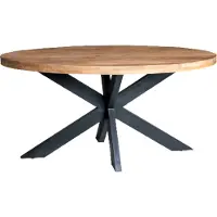 Brix Livingfurn ovale eetkamertafel mangohout -160cm -