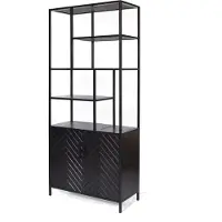 LivingFurn kabinetkast york 90cm mangohout / gecoat staal
