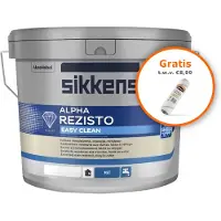 Sikkens Alpha Rezisto Easy Clean Mat | Reinigbare Matte Muurverf 5 LTR - Donkere kleur|1