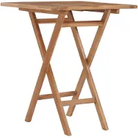 vidaXL Tuintafel inklapbaar 60x60x75 cm massief teakhout