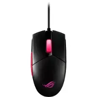 Asus ROG Strix Impact II Electro Punk, optische muis, USB Type-A, 6200 DPI, zwart, roze