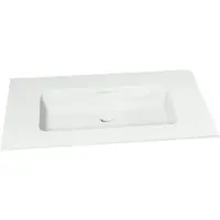 Storke Mata enkele wastafel matte Solid Surface 80 x 46 cm