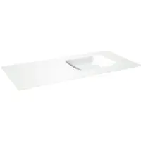 Balmani Tablo Arcato asymmetrisch rechtse wastafel matte Solid Surface 120 x 55 cm, exclusief crepine