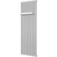 VIPERA Corrason enkele badkamerradiator 60 x 180 cm centrale verwarming mat wit zijaansluiting 1819W