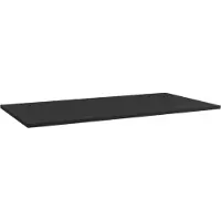 Storke Panton enkele tablet mat zwarte gepoedercoate mdf 105 x 52 cm