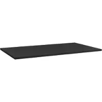 Storke Panton enkele tablet mat zwarte gepoedercoate mdf 95 x 52 cm
