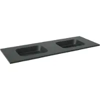 Balmani Tablo Arcato dubbele wastafel verzoete graniet 150 x 55 cm