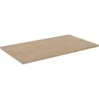 Linie Lado enkel wastafelblad natuur eiken melamine 80 x 46 cm