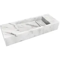 Balmani Mood handenwasser 55 x 20 cm Carrara marmer