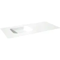 Balmani Tablo Arcato asymmetrisch linkse wastafel matte Solid Surface 120 x 55 cm, exclusief crepine