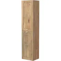 Linie Classo zwevende badkamerkast natuur eik 40 x 30 x 170 cm