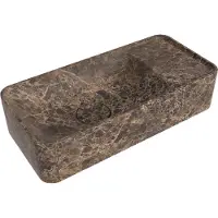 Balmani Fara handenwasser 42 x 22 cm Dark Emperador Marmer