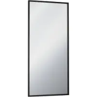 Balmani Expo rechthoekig toiletspiegel zwart 40 x 90 cm