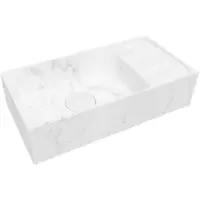Balmani Dama fonteintje 42 x 21 cm Carrara marmer